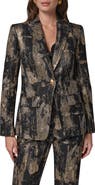 Donna Karan New York Metallic Peak Lapel Blazer