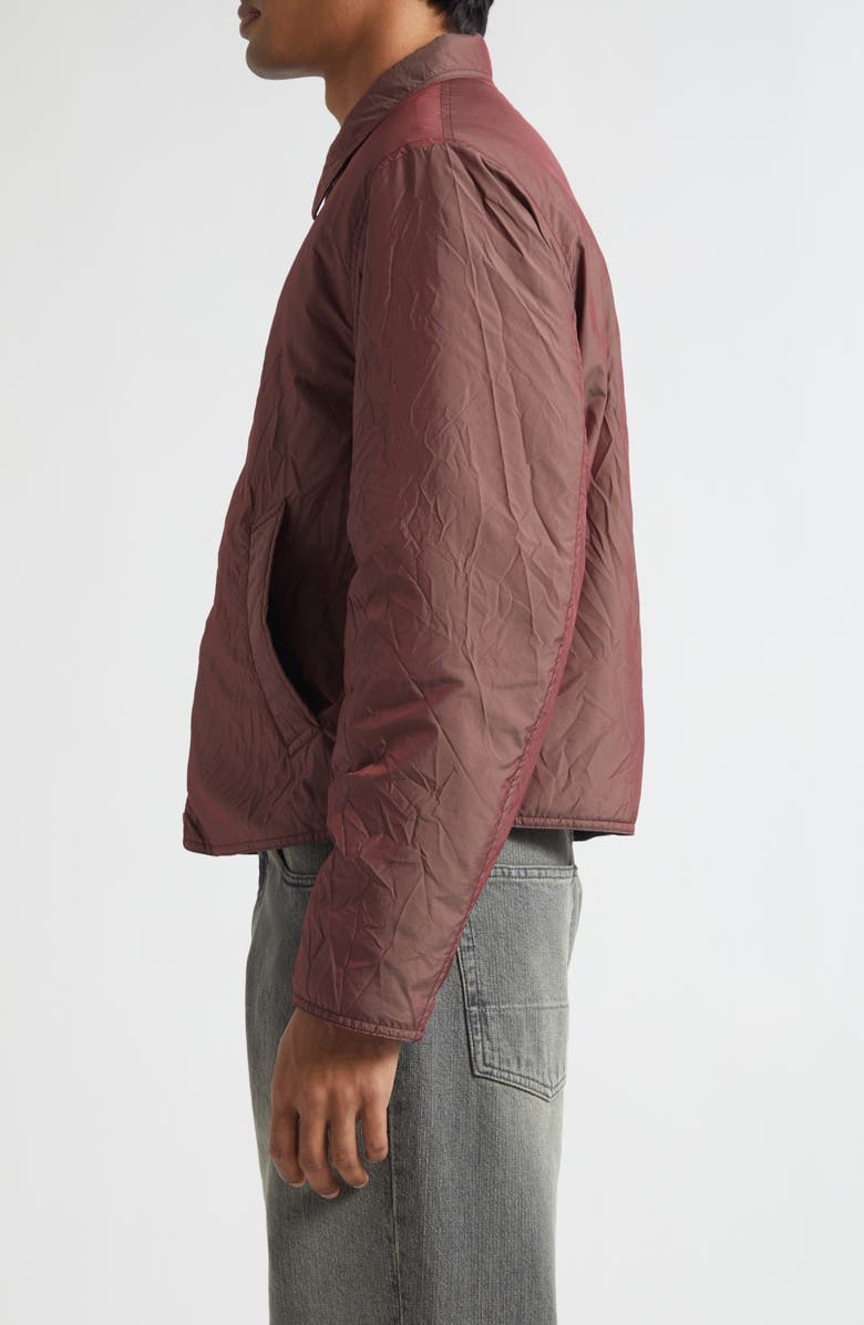 OUR LEGACY Slight Crinkle Solaro Jacket, Alternate, color, Shining Cherry Crinkle Solaro