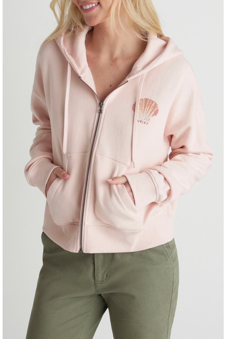Shell Yeah Cotton Blend Hoodie, Main, color, SEASHELL PINK