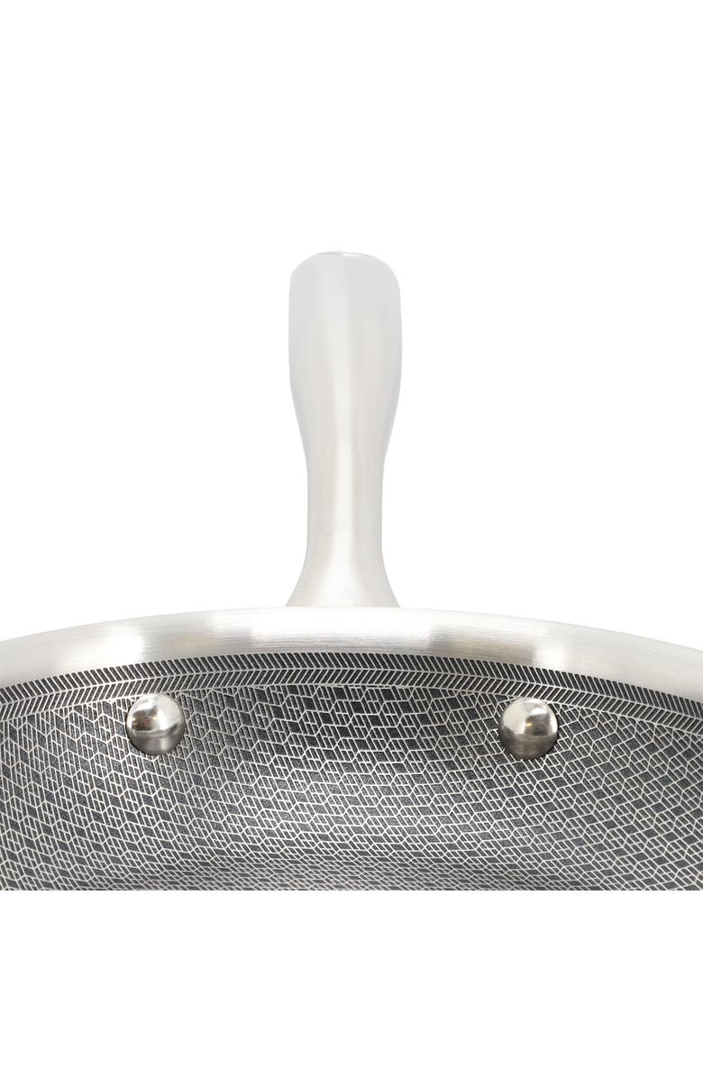 OSTER Modessa 9.5 Inch Nonstick Tri-ply Stainless Steel Frying Pan, Alternate, color, Metallic Silver