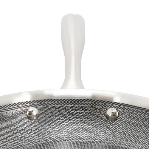 Oster Modessa 9.5 Inch Nonstick Tri-ply Stainless Steel Frying Pan In Silver