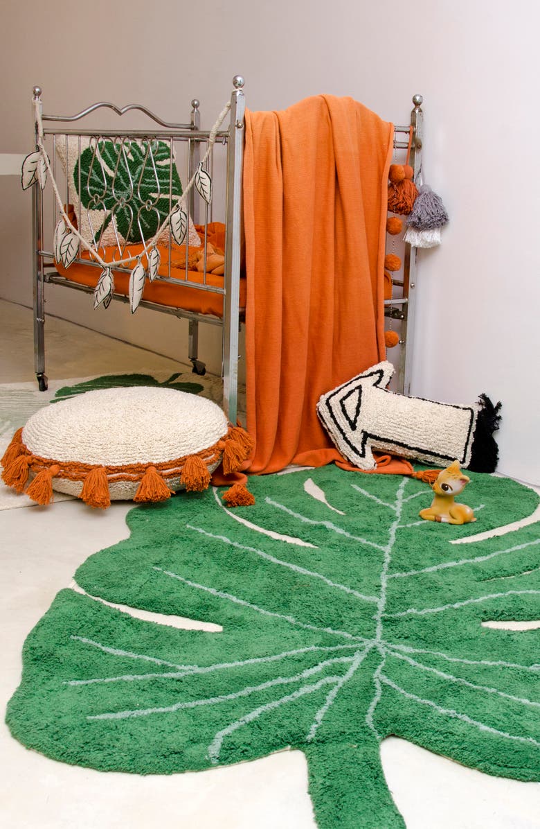 Lorena Canals Monstera Leaf Rug, Alternate, color, Monstera Leaf
