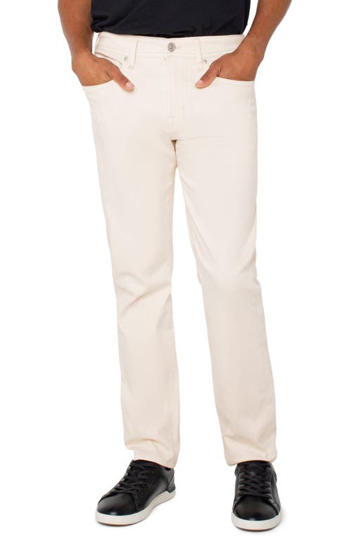 Liverpool Kingston Modern Straight Leg Jeans In White