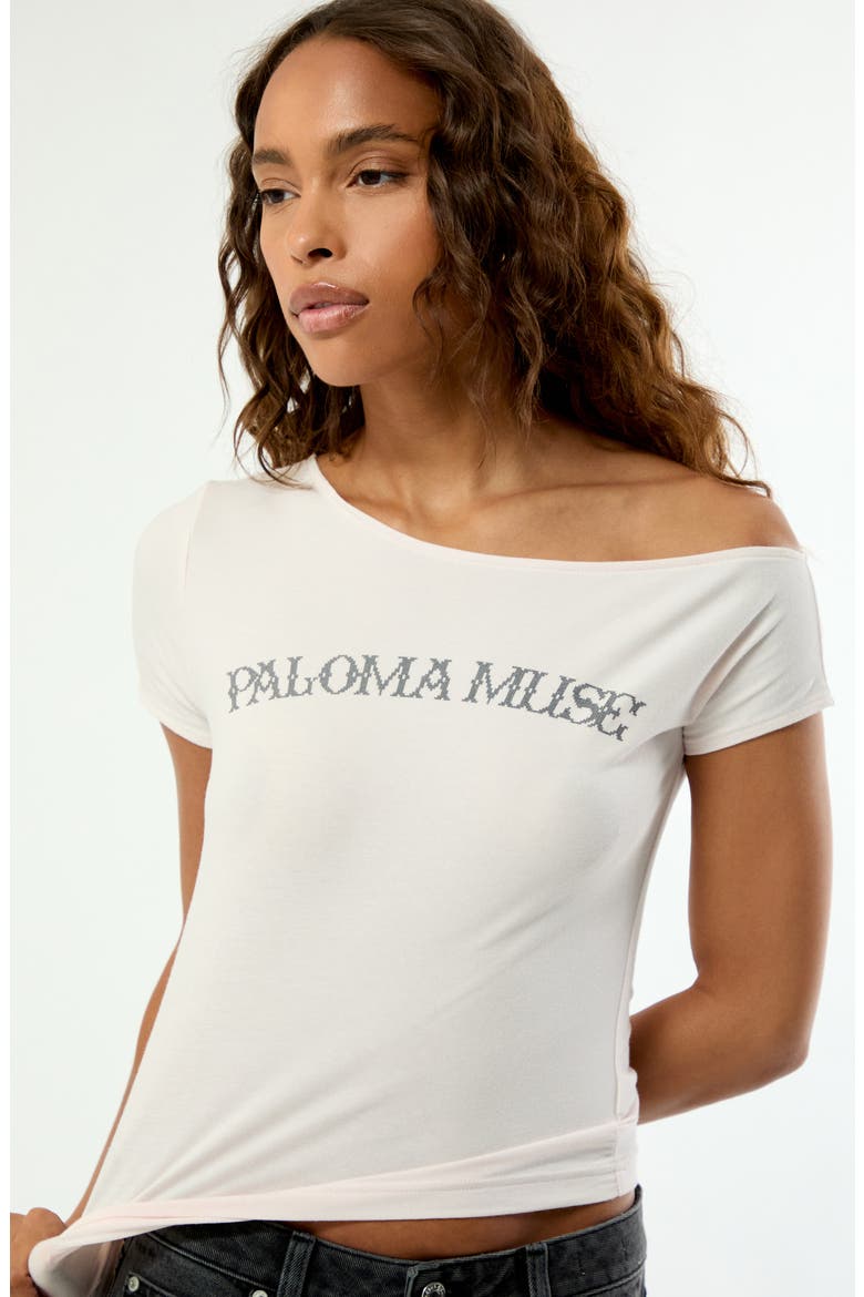 Paloma Muse Off the Shoulder T-Shirt, Alternate, color, LIGHT PINK