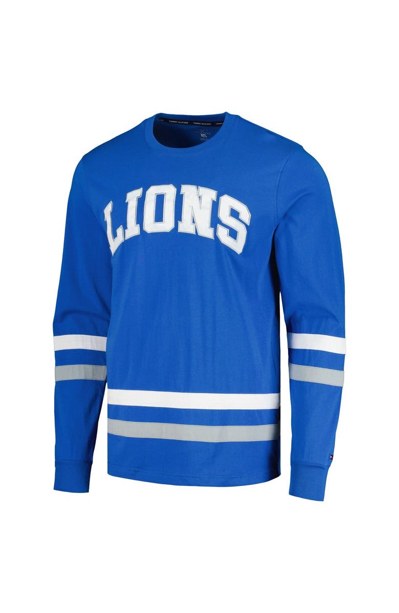 Tommy Hilfiger Men's Tommy Hilfiger Blue/Silver Detroit Lions Nolan Long Sleeve T-Shirt, Alternate, color,