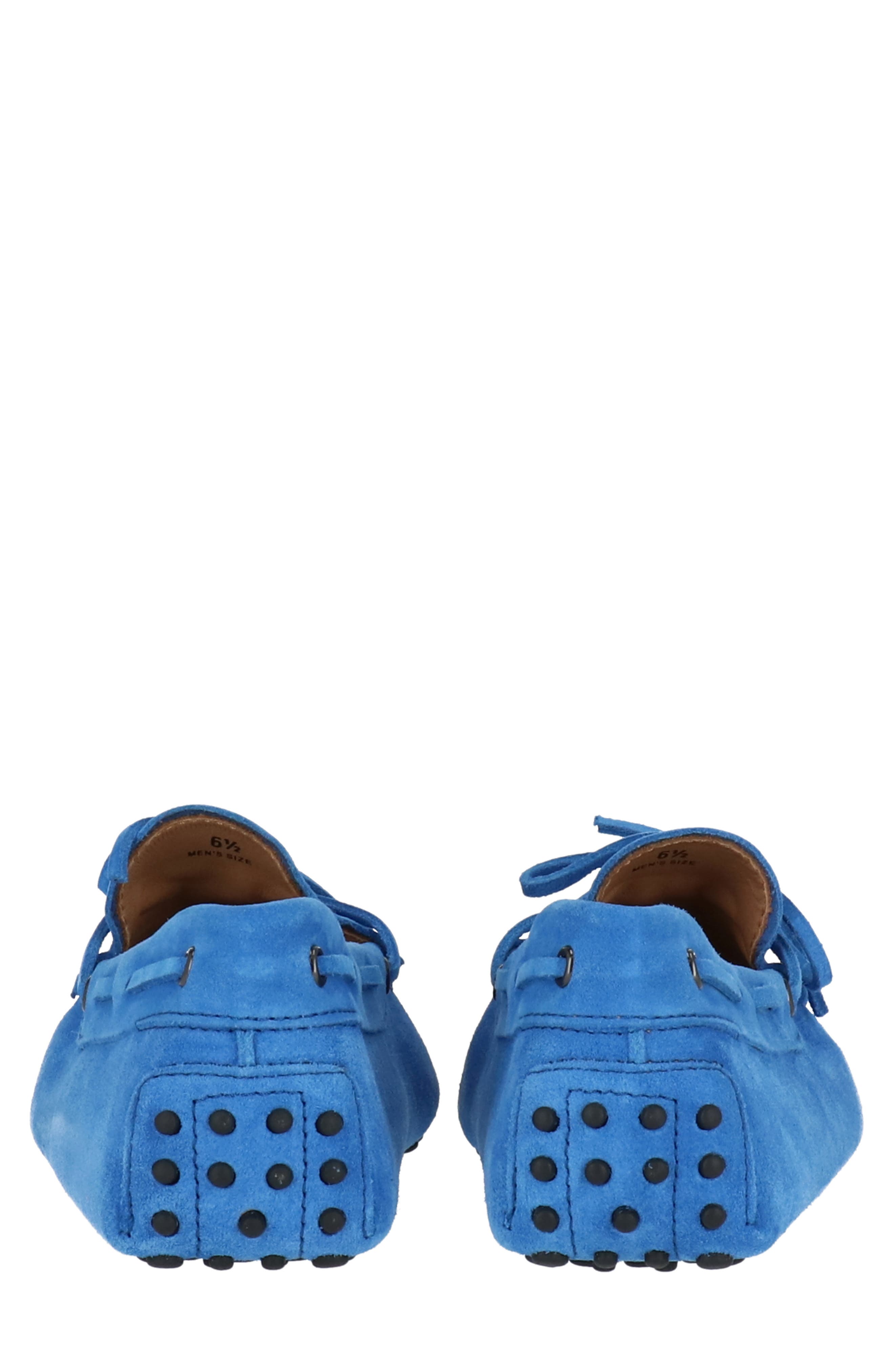 Tod's Moc Toe Driving Loafer, Alternate, color, Blue