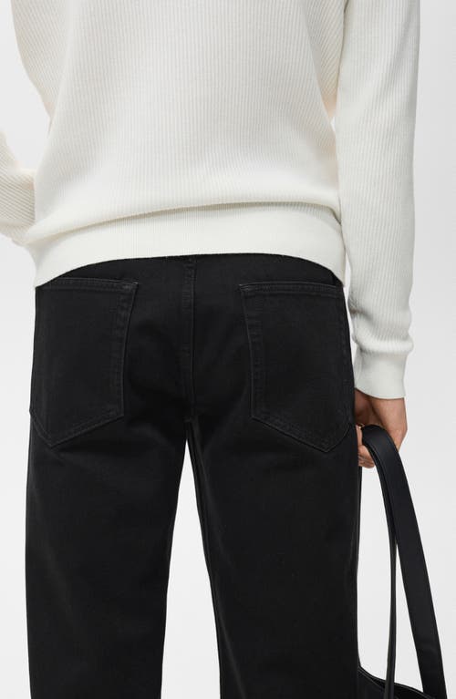 Mango Bob Regular Fit Jeans In Black