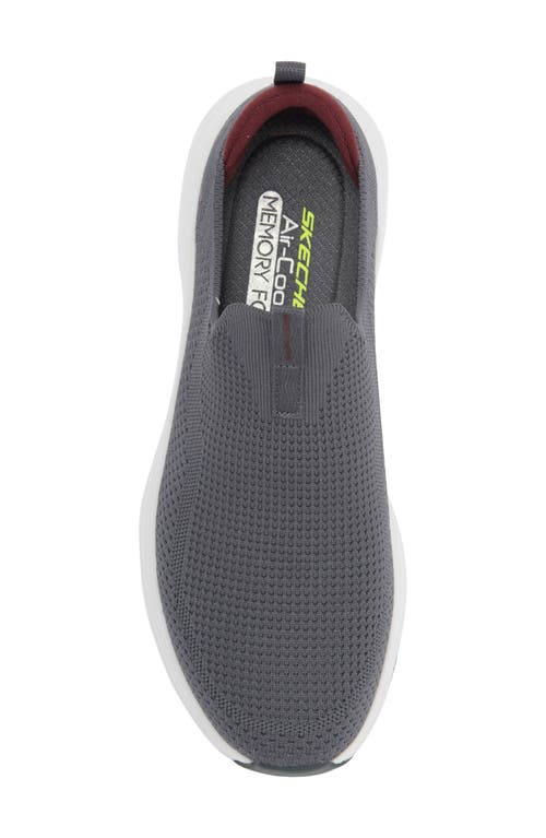 Skechers Vapor Foam Sneaker In Charcoal/red