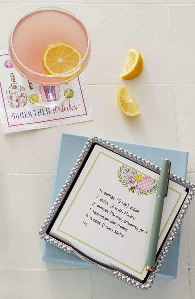 Mariposa Pickleball Paddle Stationery Set, Alternate, color, 