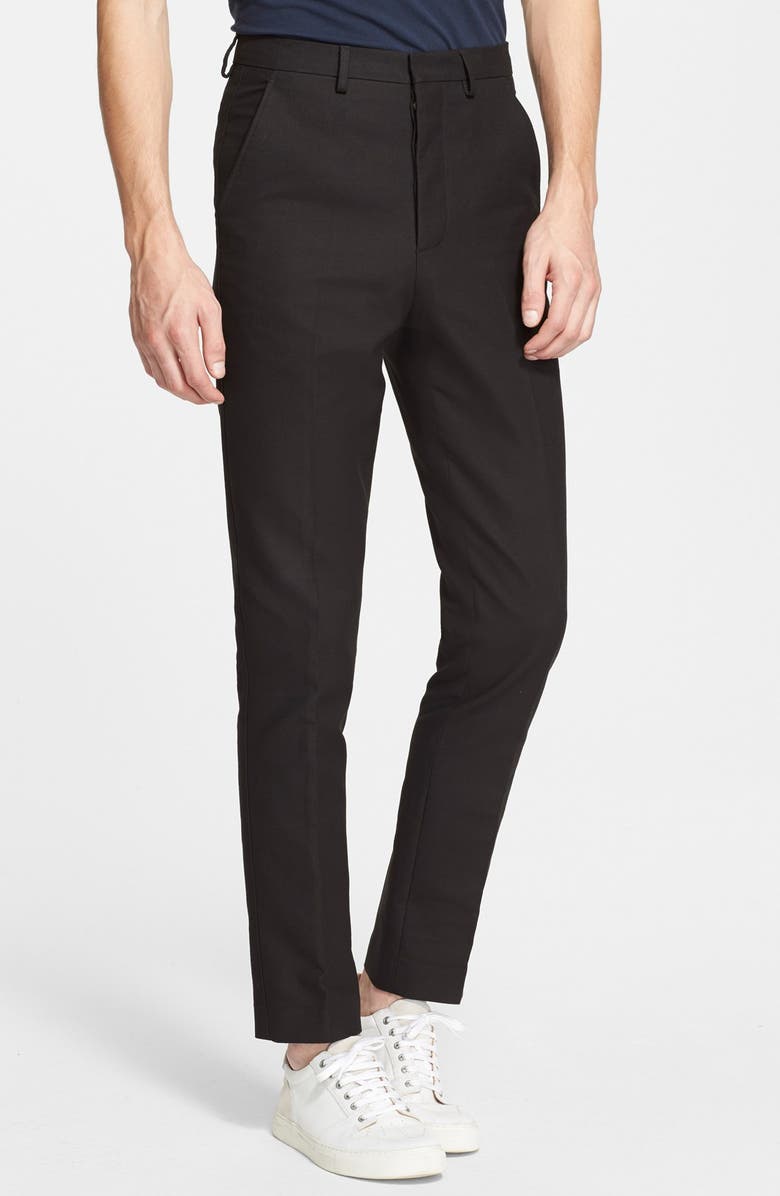 AMI Alexandre Mattiussi Carrot Fit Gabardine Trousers, Main, color, 