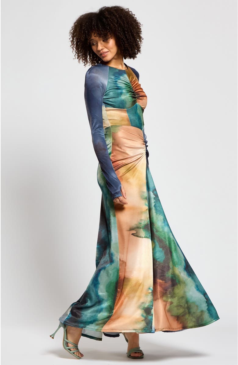 Daska Cordelia Dress, Alternate, color, Blur Print