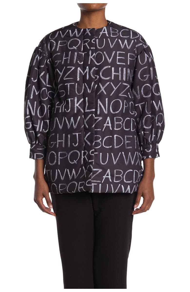 Love Moschino Giaccone Allover Print Jacket, Alternate, color, 