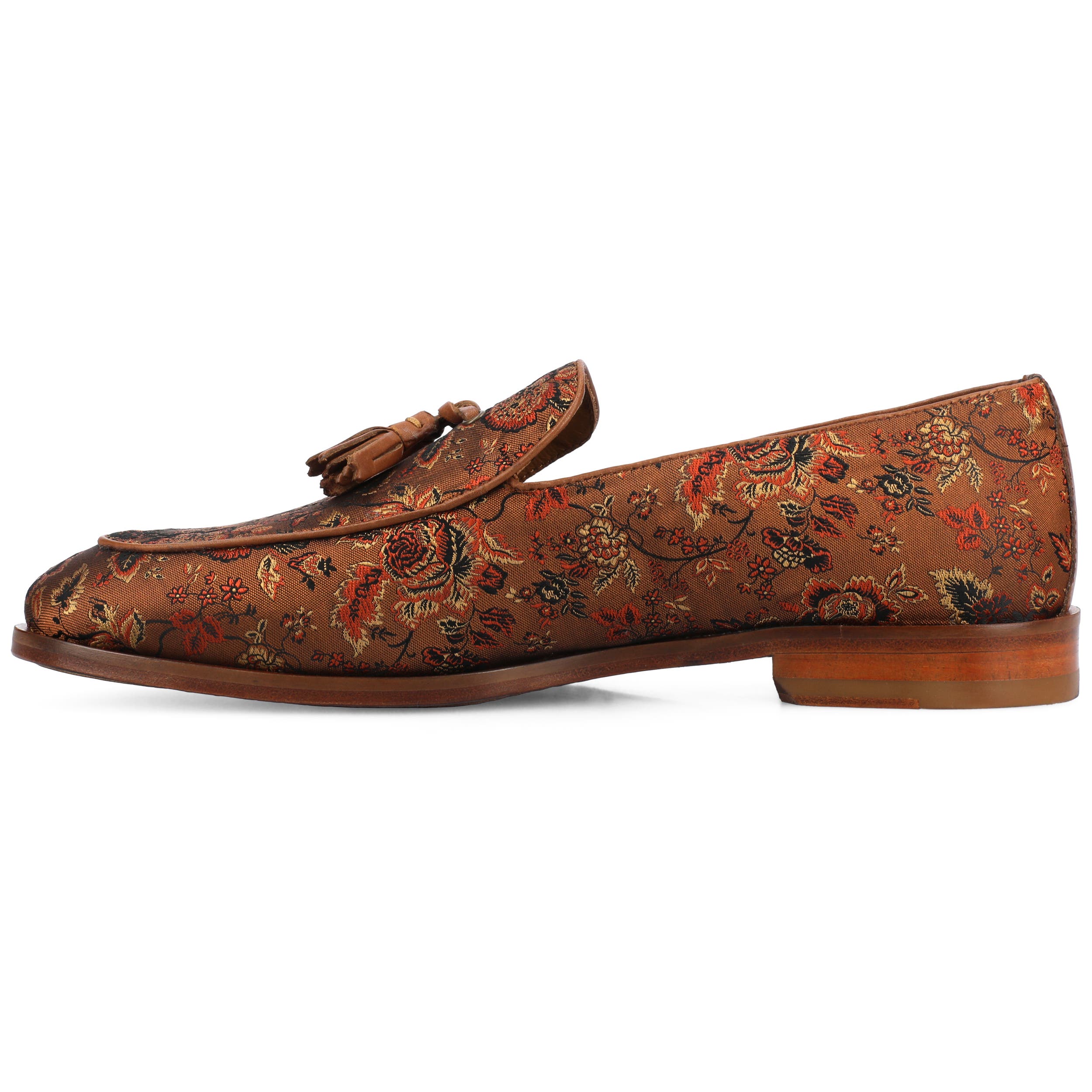 TAFT Men's Tommy Tassel Loafer, Alternate, color, Duskwood Floral