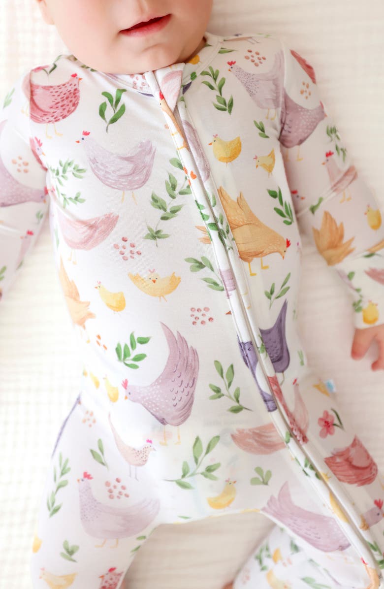 Posh Peanut Fitted Convertible One-Piece Pajamas, Alternate, color, Beige