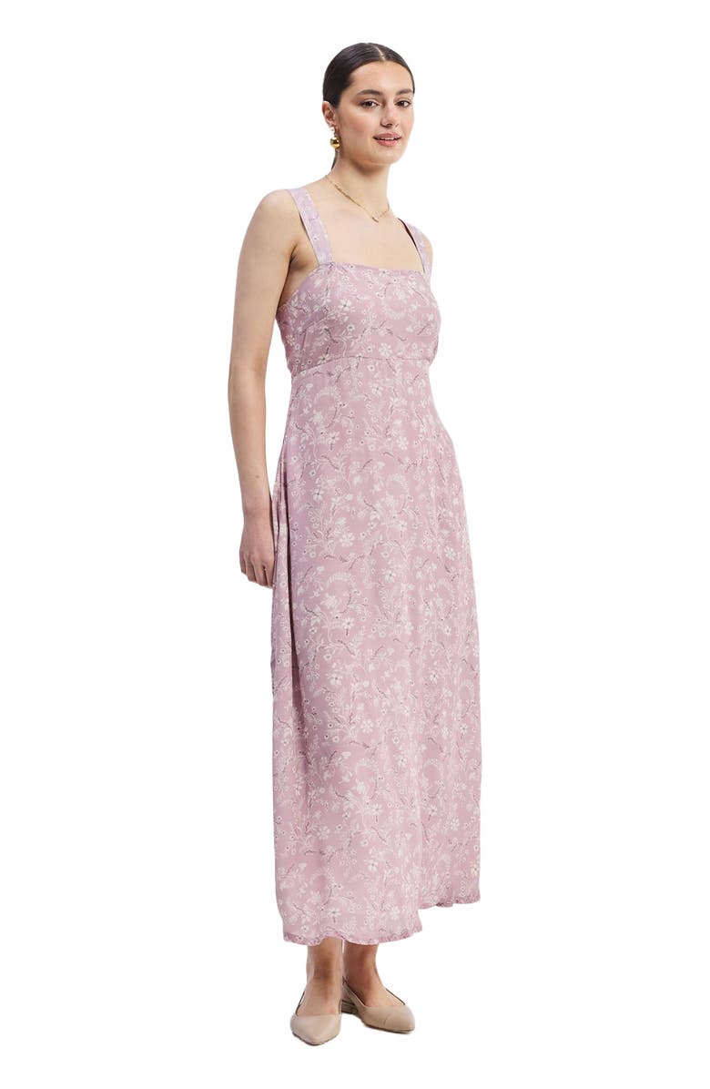 Reistor Perfect Floral Maxi with Tapered Straps in Pink, Alternate, color, Blossom Blush