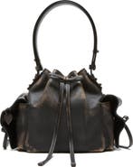 Acne Studios Mini Multipocket Vintaged Leather Bucket Bag