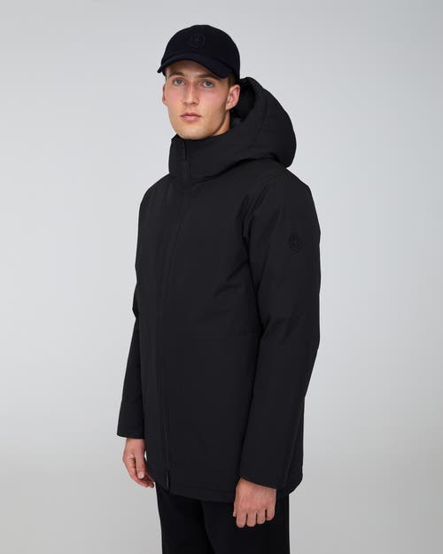 Quartz Co. Jules | Hooded Down Winter Jacket In Black