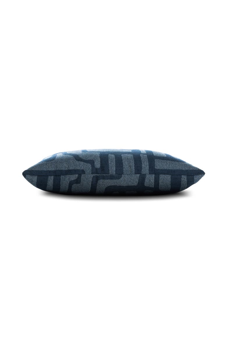Noble Indoor & Outdoor Woven Accent Pillow, Alternate, color, Indigo