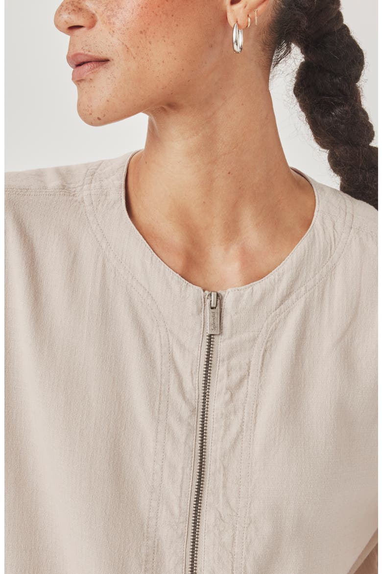 Clea Bomber Jacket, Alternate, color, FAWN BEIGE