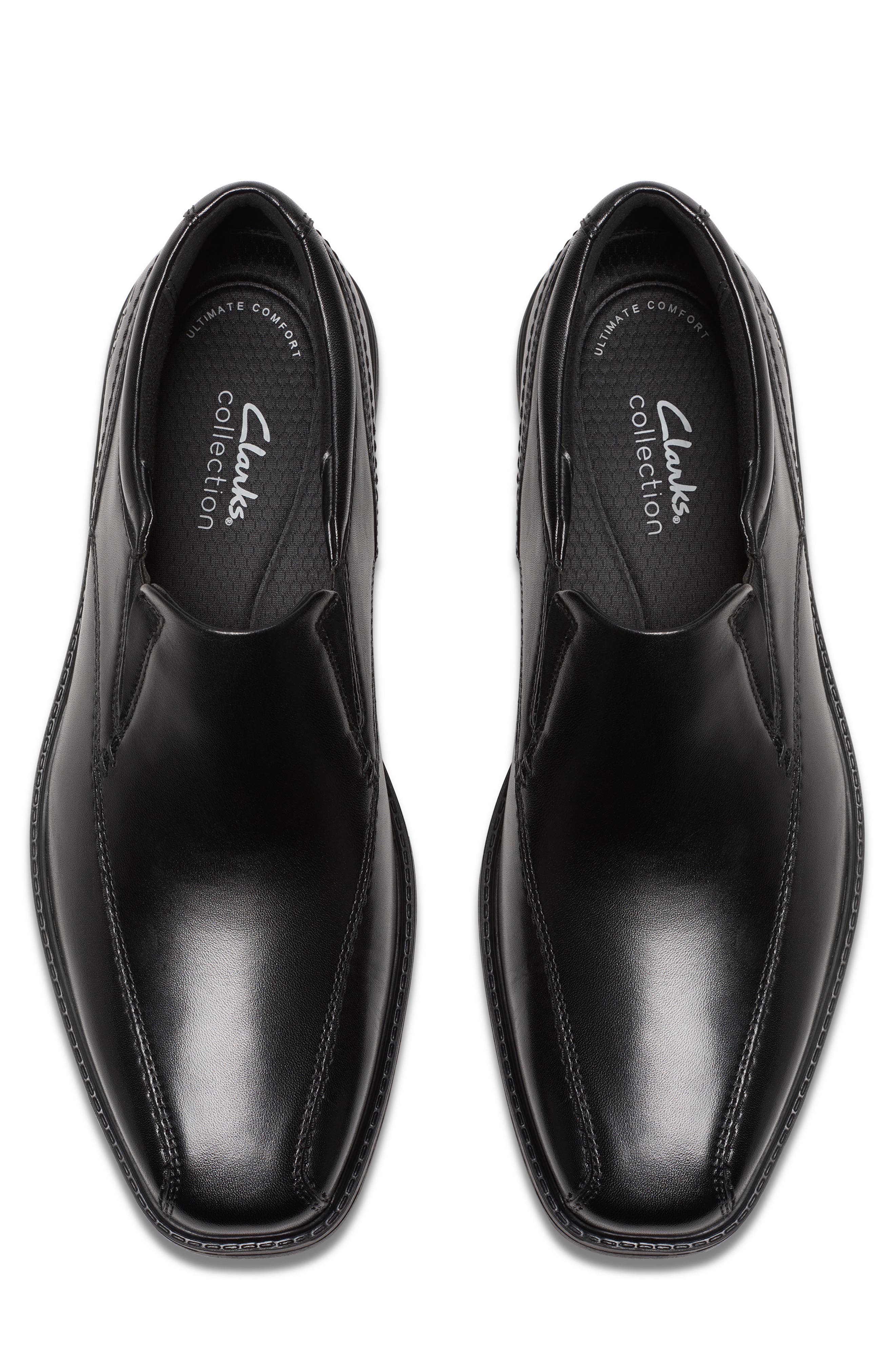 Clarks<sup>®</sup> Dresslite Bike Toe Slip-On, Alternate, color, Black Leather