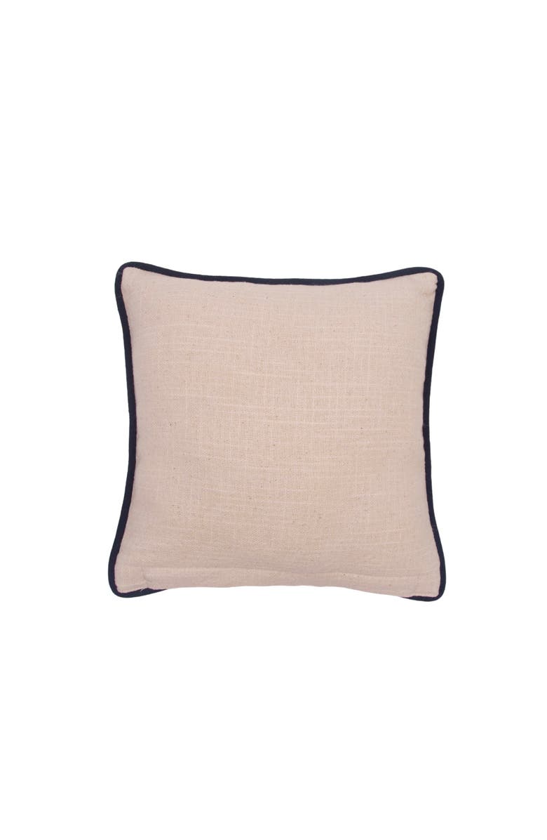 C&F Home Abstract Oceanic Blue Shell Graphic Print Embellished Throw Pillow, 10" x 10", Alternate, color, Blue