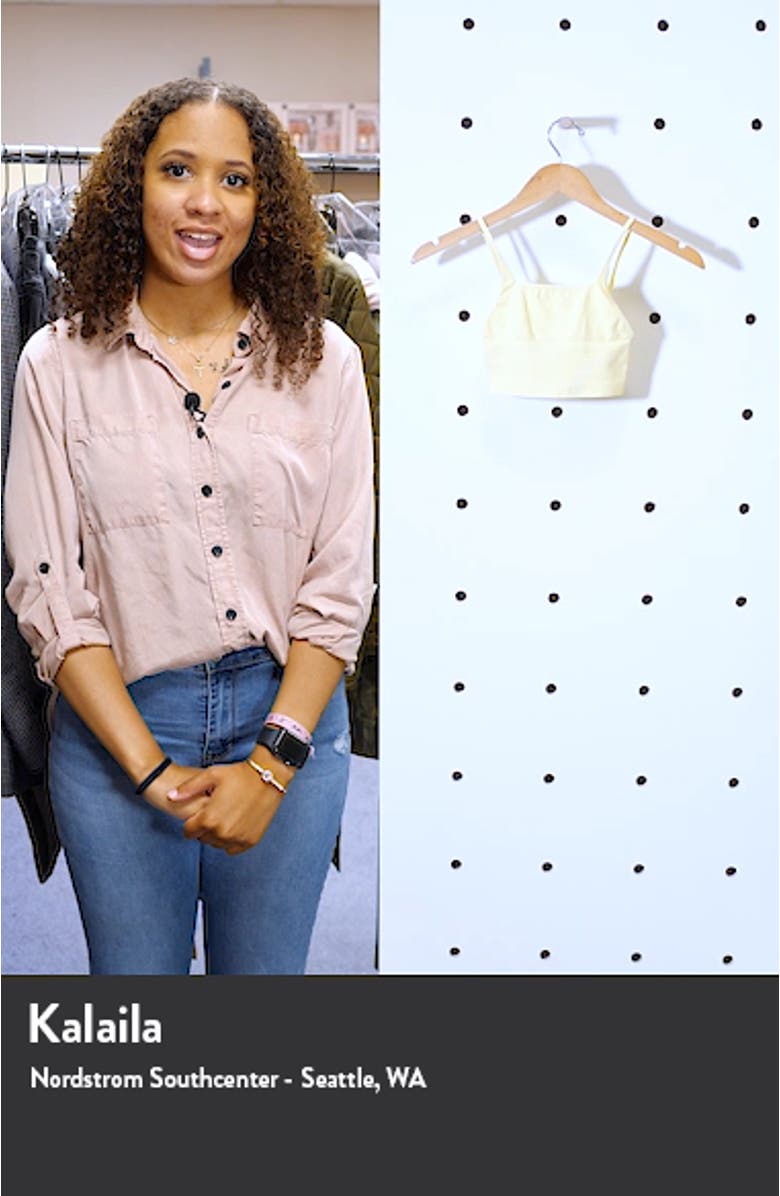 Intimately FP Andi Square Neck Ribbed Seamless Longline Bralette, sales video thumbnail