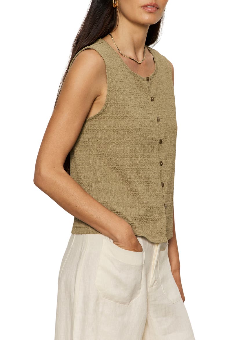 Textured Vacation Knit Vest, Alternate, color, COVERT GREEN
