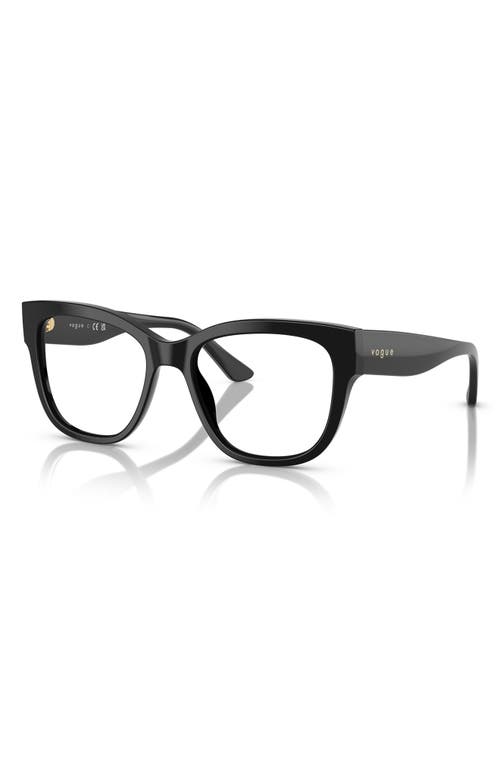 Vogue 53mm Square Optical Glasses In Black