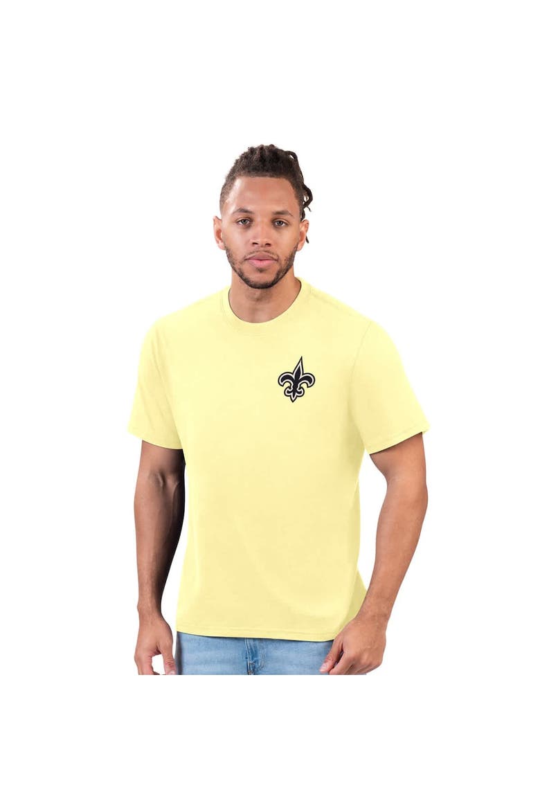 Men's Margaritaville Gold New Orleans Saints Flip Flop T-Shirt, Alternate, color, Gold