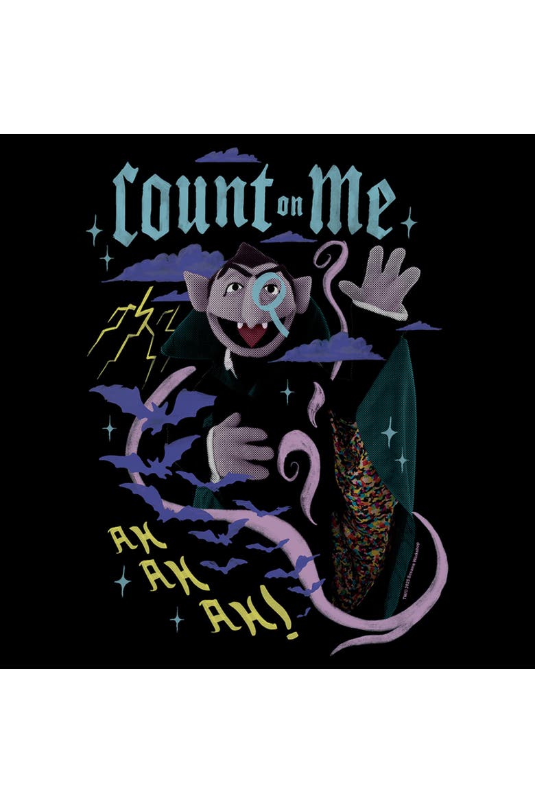 Boy's Sesame Street Count on Me  Graphic T-Shirt, Alternate, color, Black