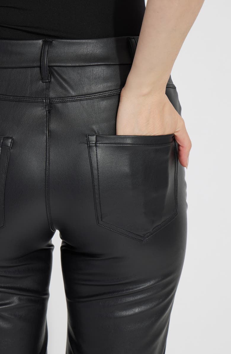 Lysse Flare Faux Leather Pants, Alternate, color, Black