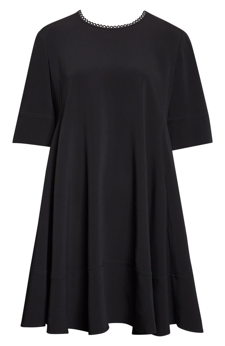 Chloé Stretch Crepe Minidress, Alternate, color, Black