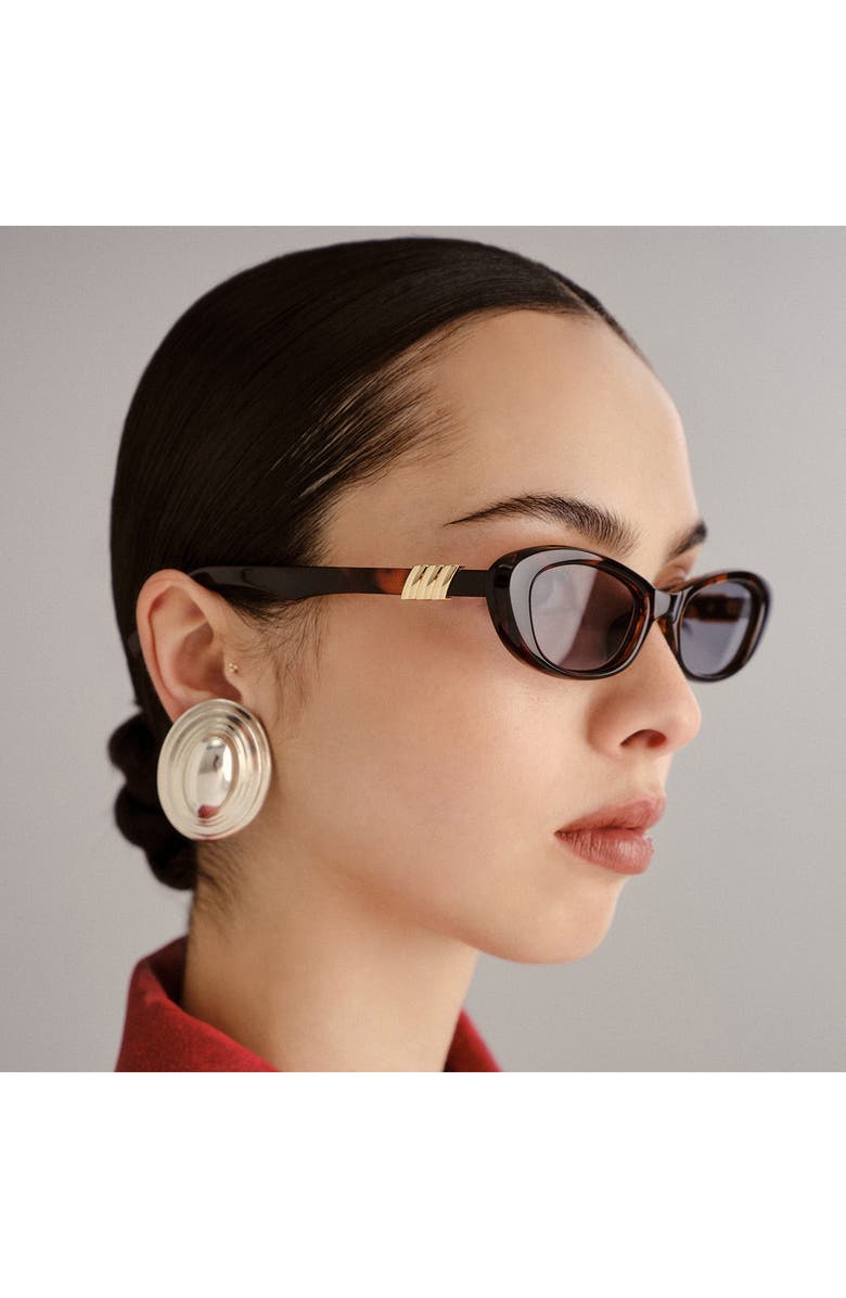 Le Specs The Whisperer 52mm Cat Eye Sunglasses, Alternate, color, Dark Tort/ Smoke Tint