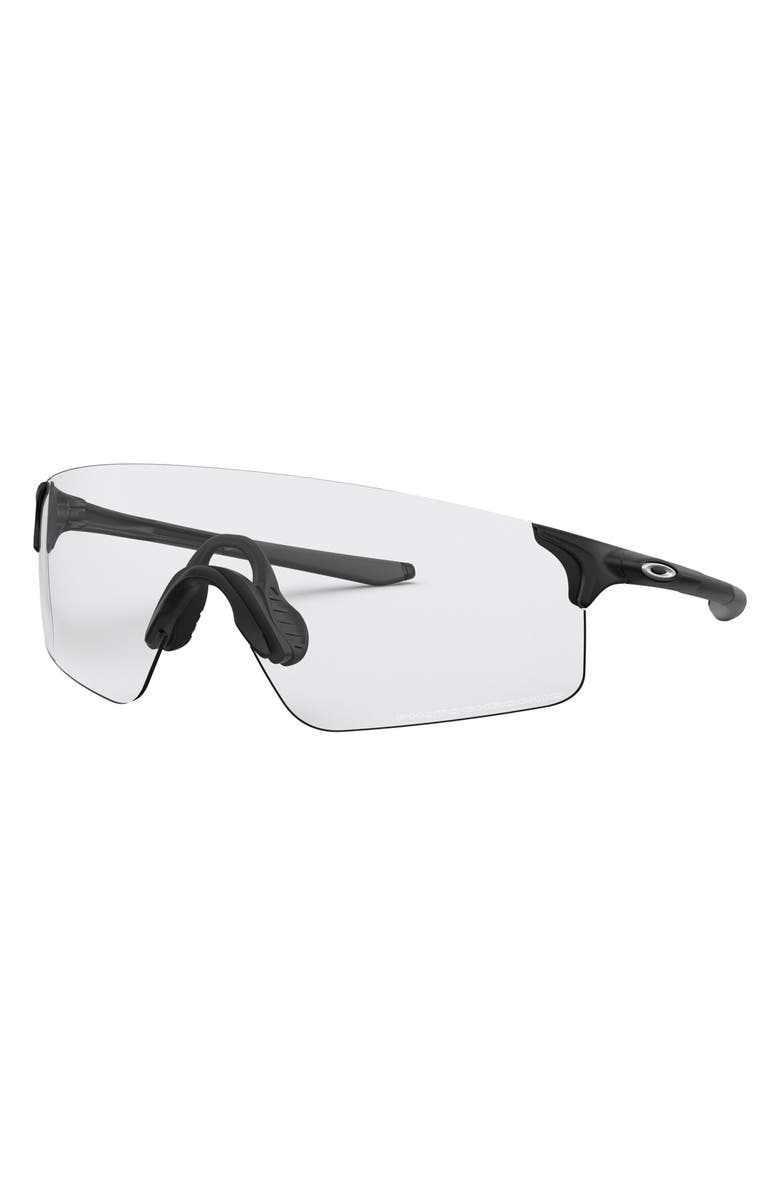 Oakley EVZero<sup>™</sup> Blades 155mm Photochromatic Rimless Shield Sunglasses, Alternate, color, Rubber Black/ Photochromic