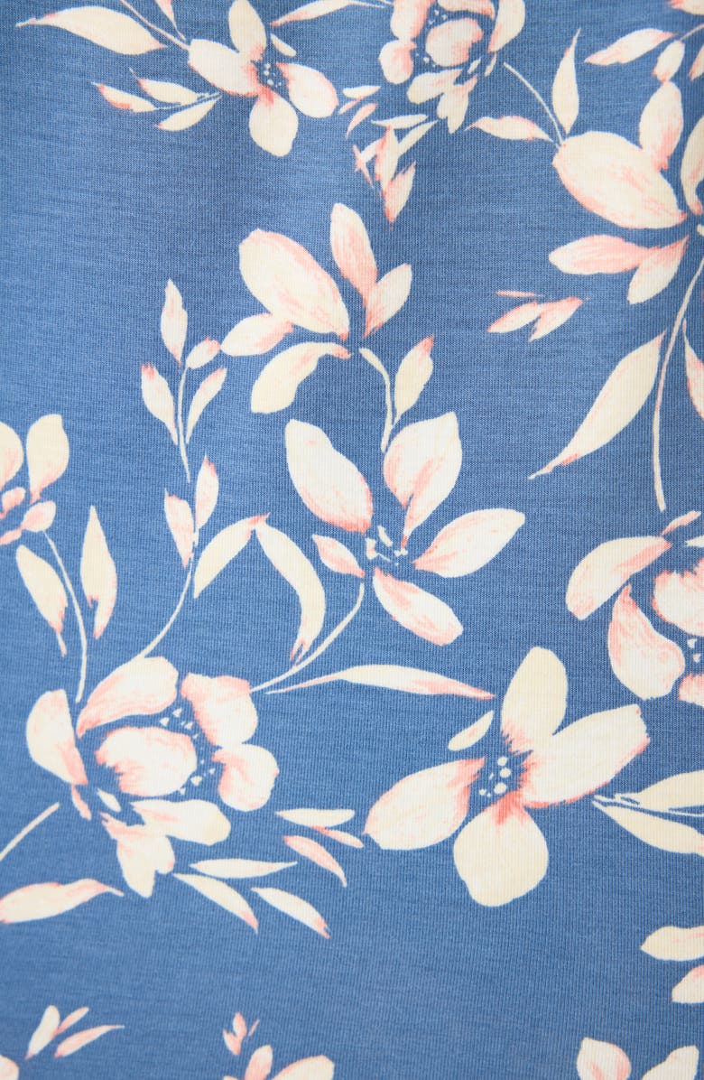 PJ Salvage Flora Dreams Long Sleeve Pajama Top, Alternate, color, Moonlight Blue