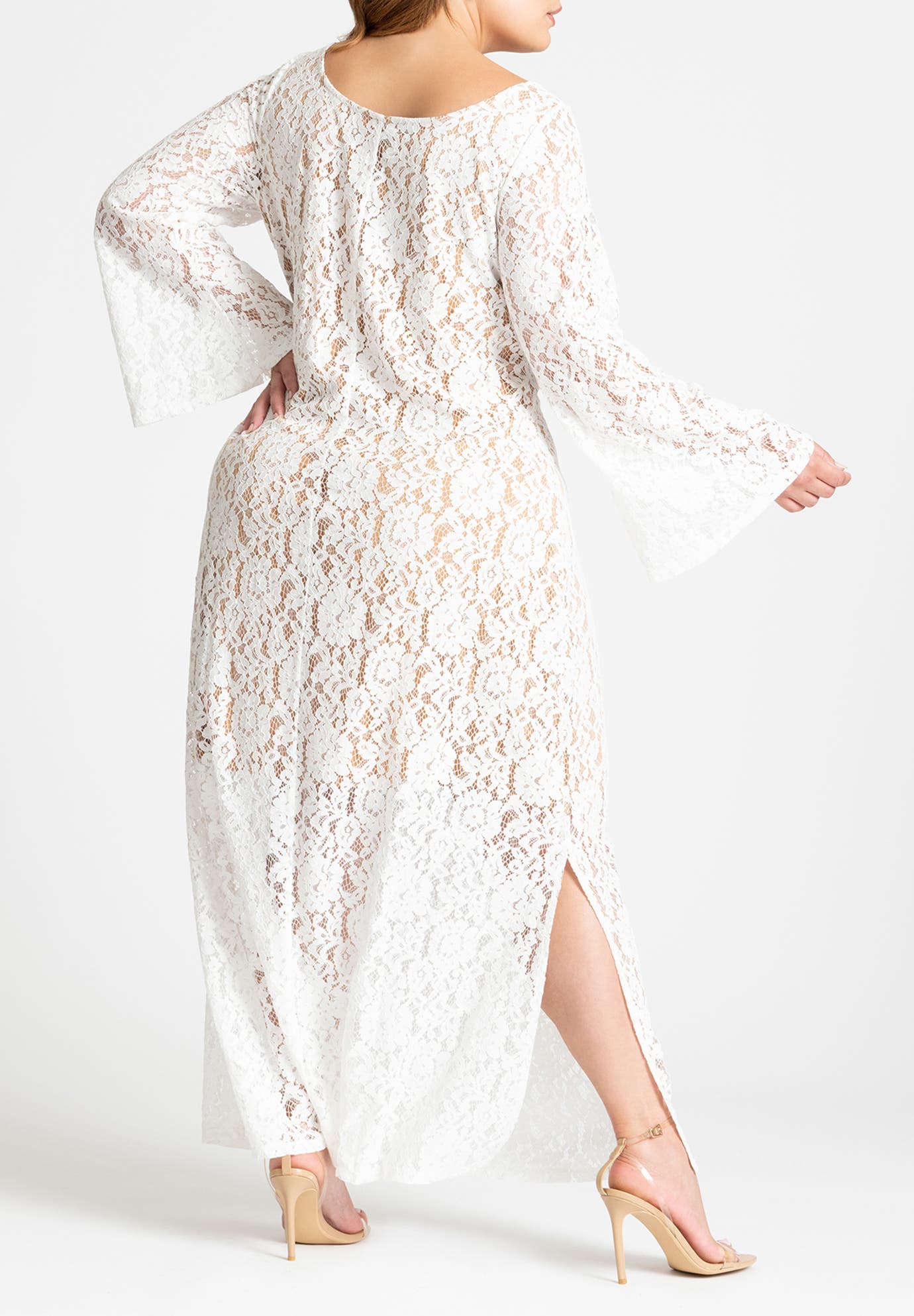 Lace Keyhole Maxi Dress - image 2
