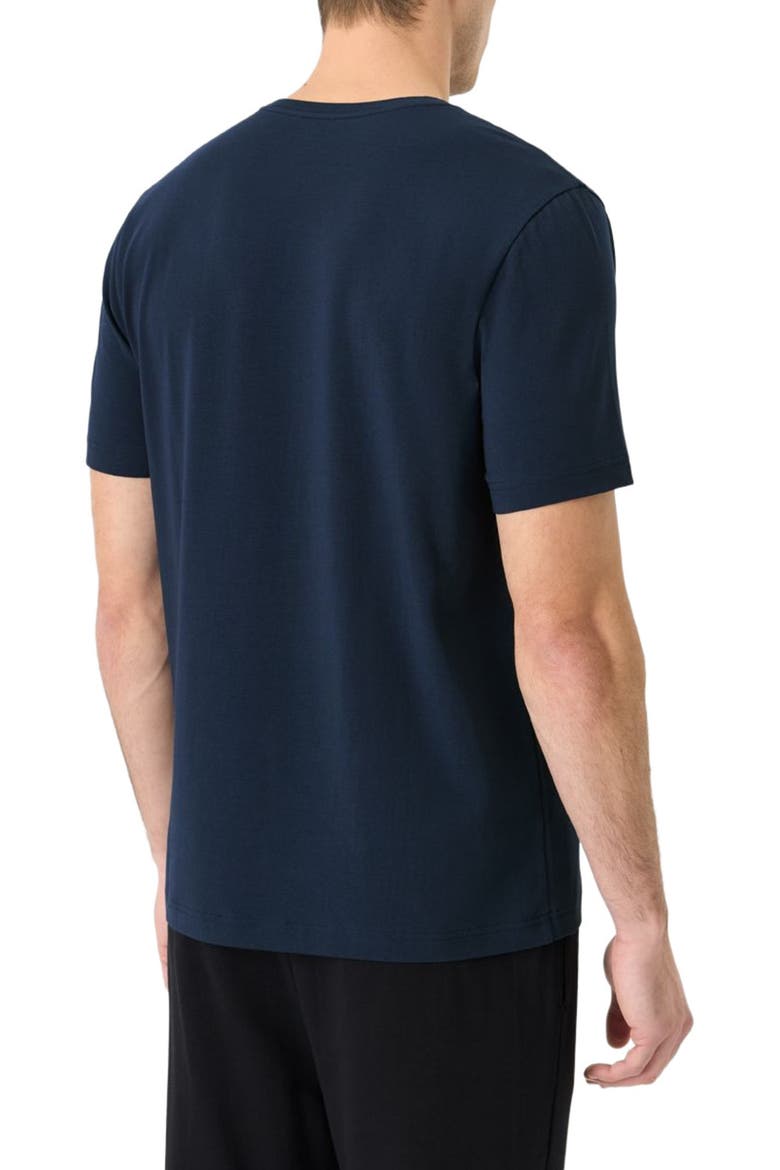 Luxe Essential Classic Fit Crewneck Tee Made With Organic Cotton, Alternate, color, Navy