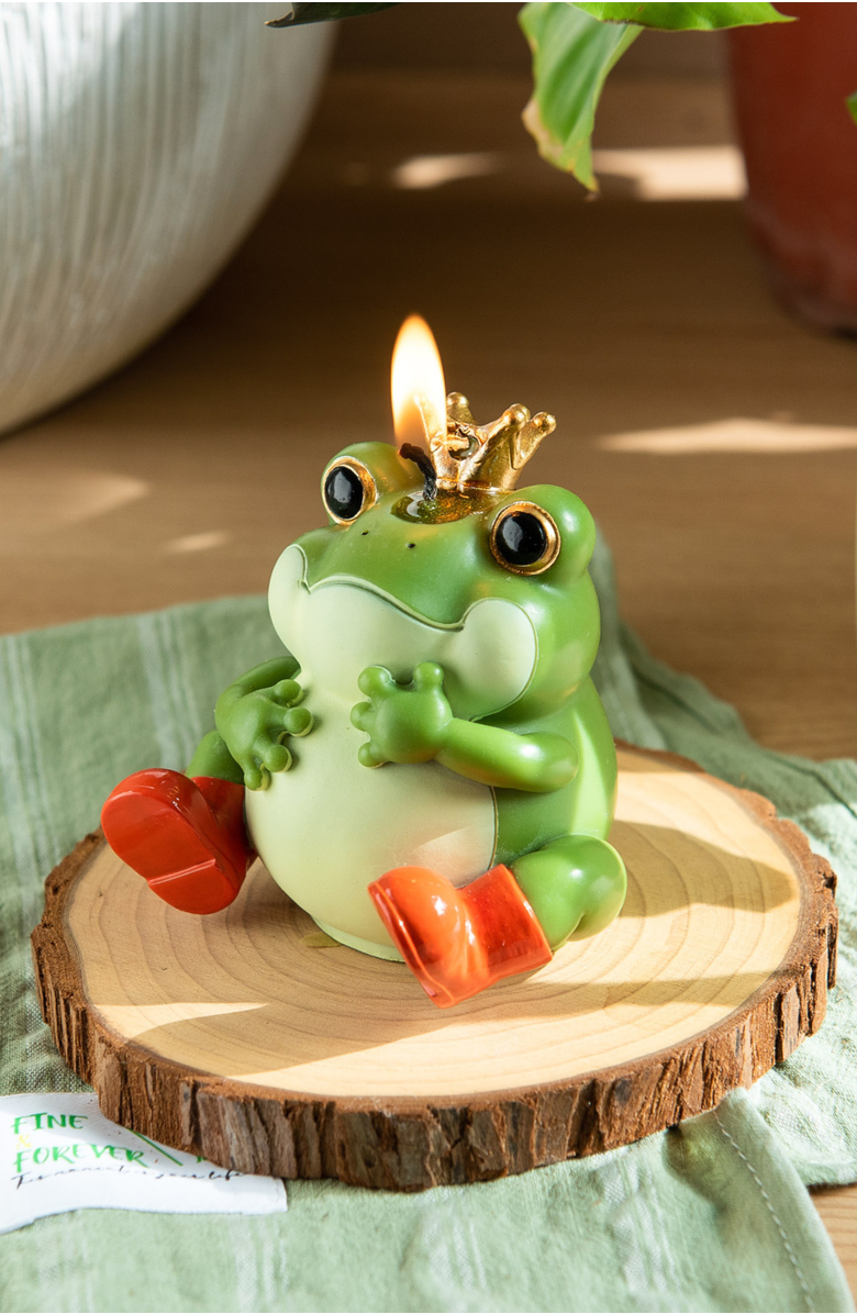 Southlake gifts Frog Prince Candle, Alternate, color, Green