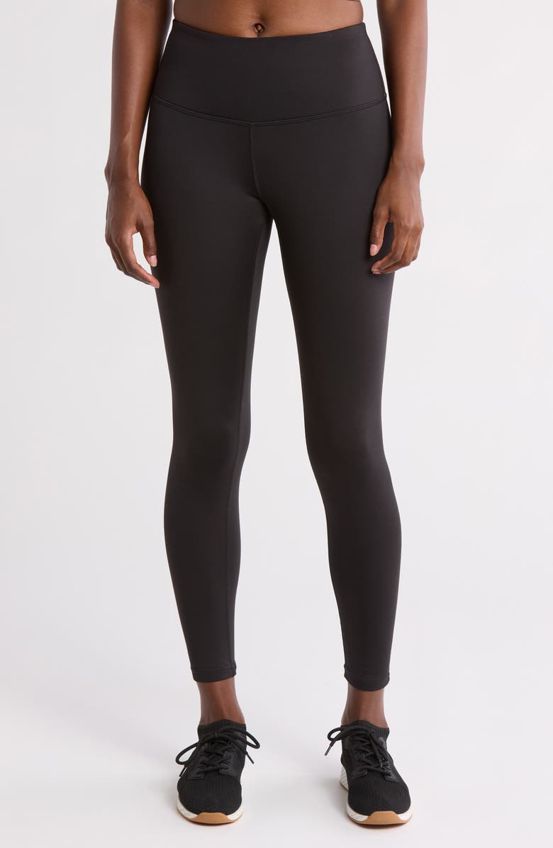 Z by Zella Fleece Lined High Waist Leggings, Main, color, 