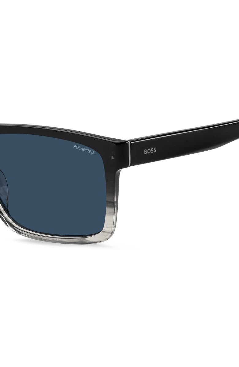 BOSS 59mm Polarized Rectangular Sunglasses, Alternate, color,