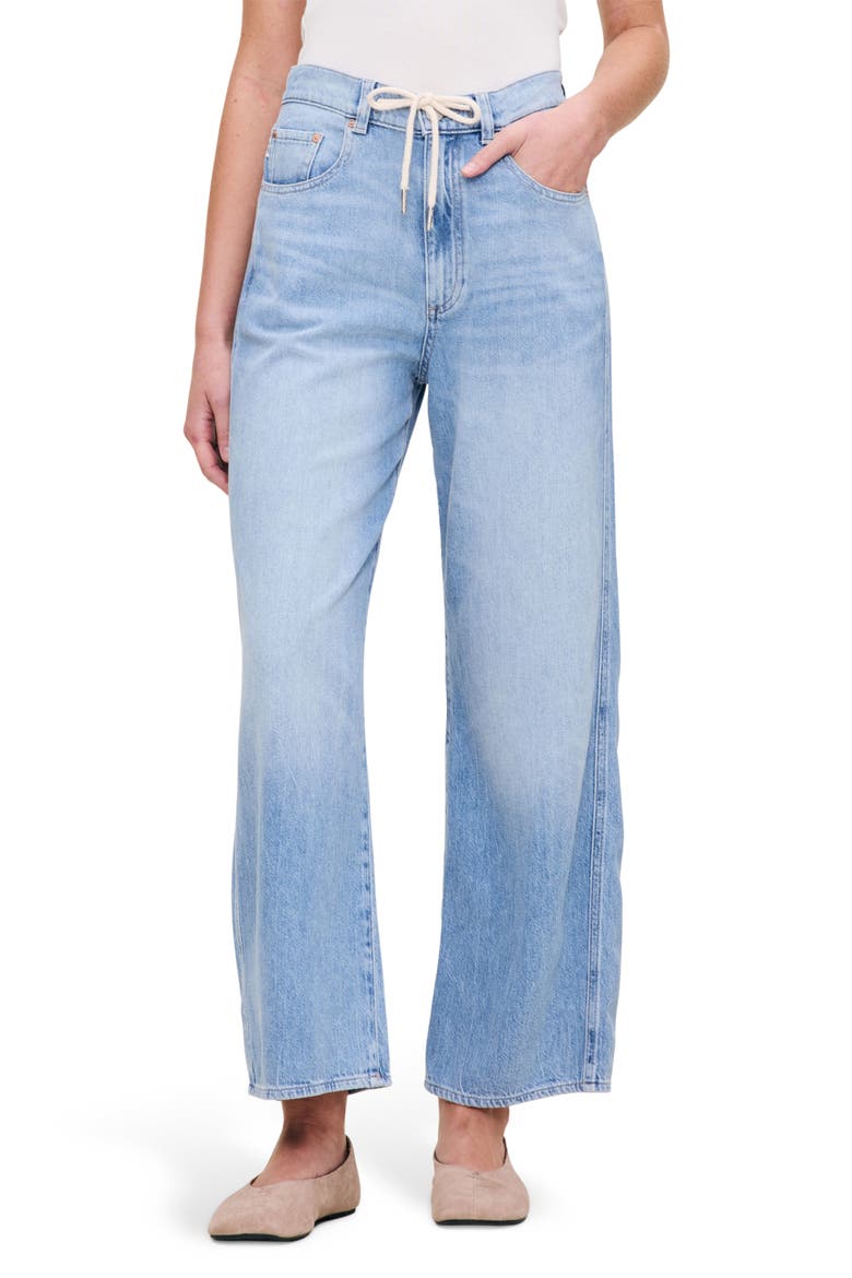 Taylor High Waist Relaxed Barrel Jeans, Main, color, BEACHWAVE
