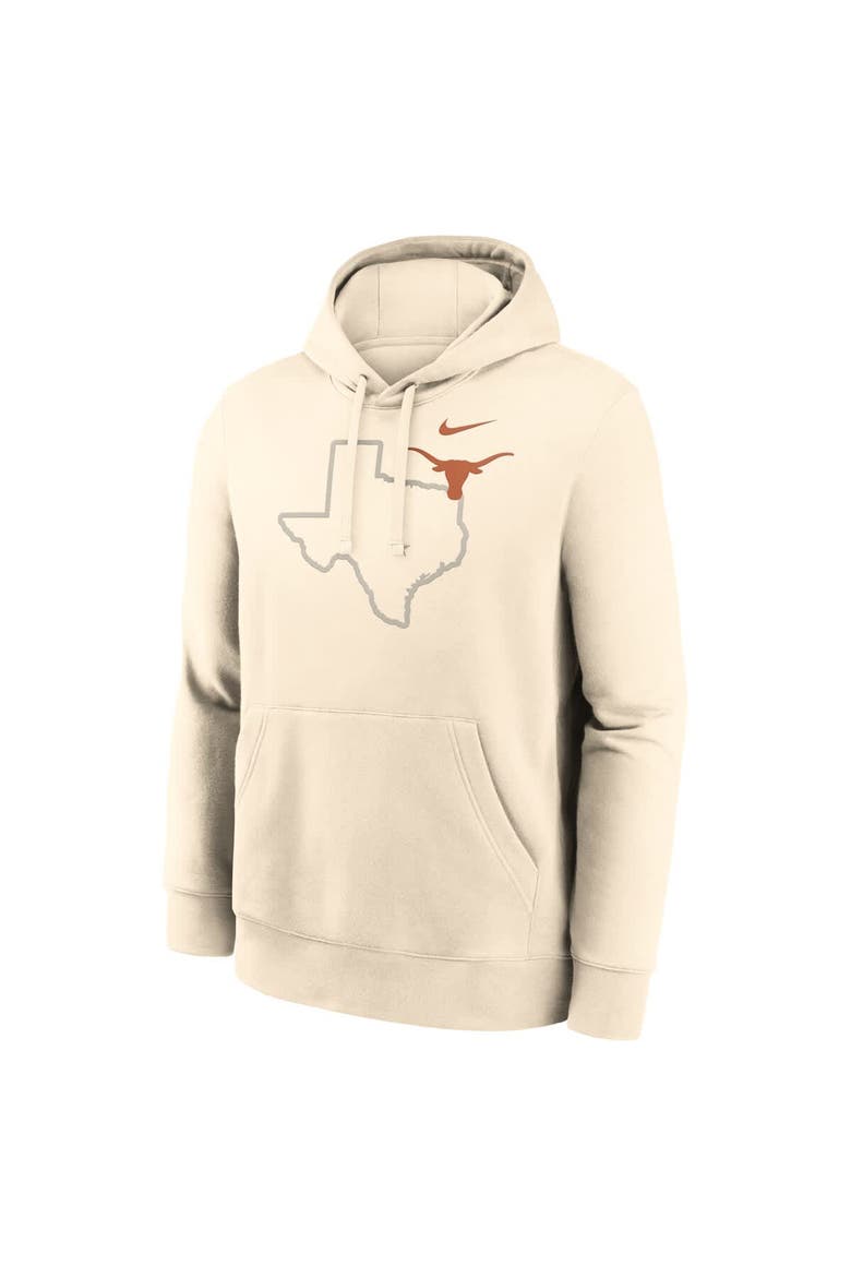 Men's Nike Cream Texas Longhorns Campus Shadow Hoodie, Alternate, color, Cream