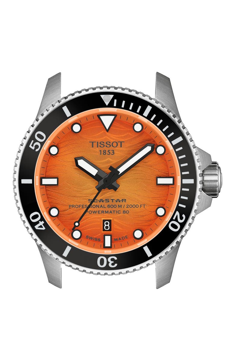 Seastar 2000 Professional Powermatic 80 Watch, 44mm, Alternate, color, ORANGE