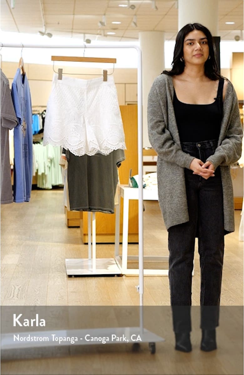 Broderie Anglaise Cotton Shorts, sales video thumbnail