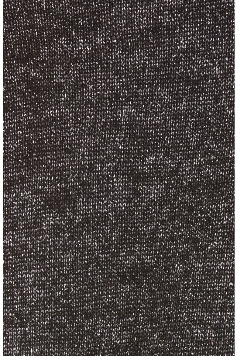 Raundi Cutout Shoulder Sweater, Alternate, color, BLACK W/ SILVER