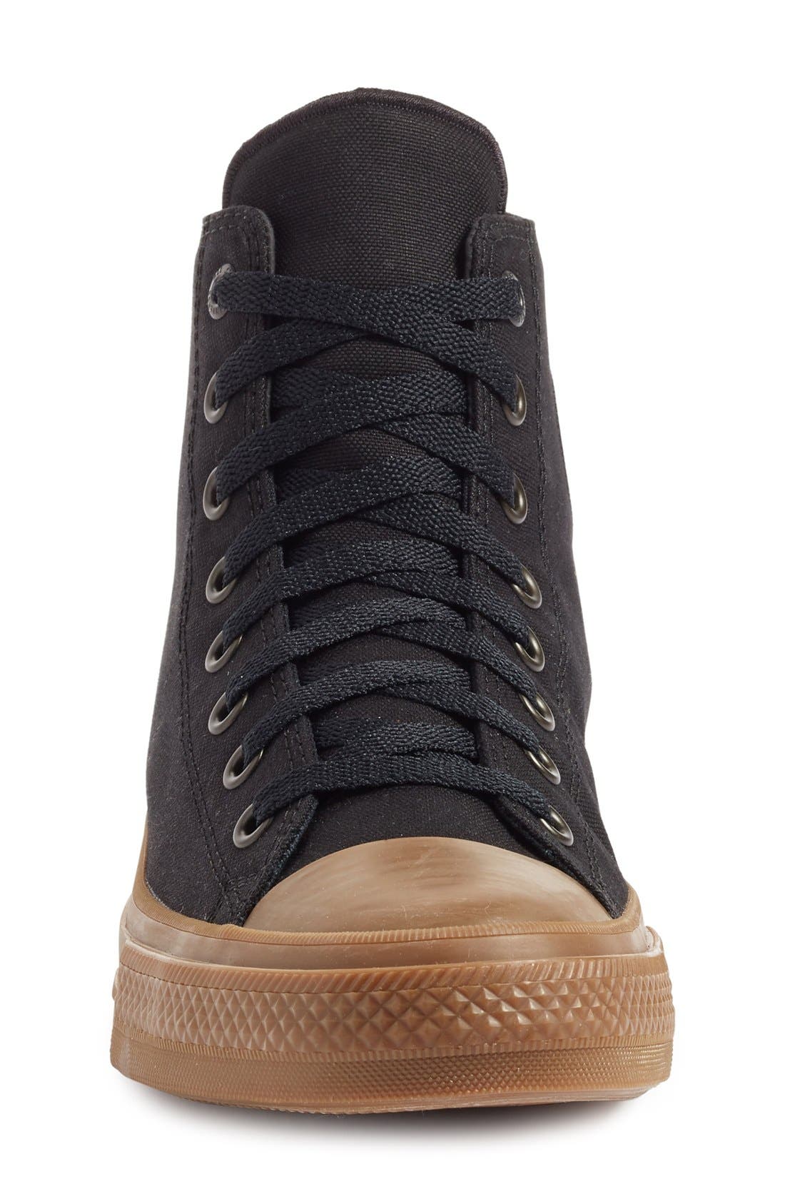 Chuck Taylor® All Star® II 'Ox' Canvas Sneaker, Alternate, color, WHITE/ WHITE/ GUM