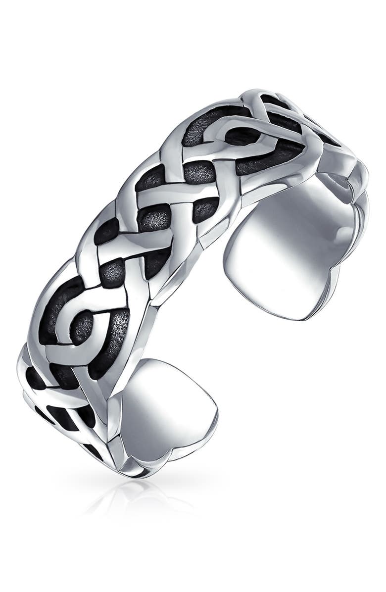 BLING JEWELRY Celtic Knot Sterling Silver Toe Ring, Main, color, 