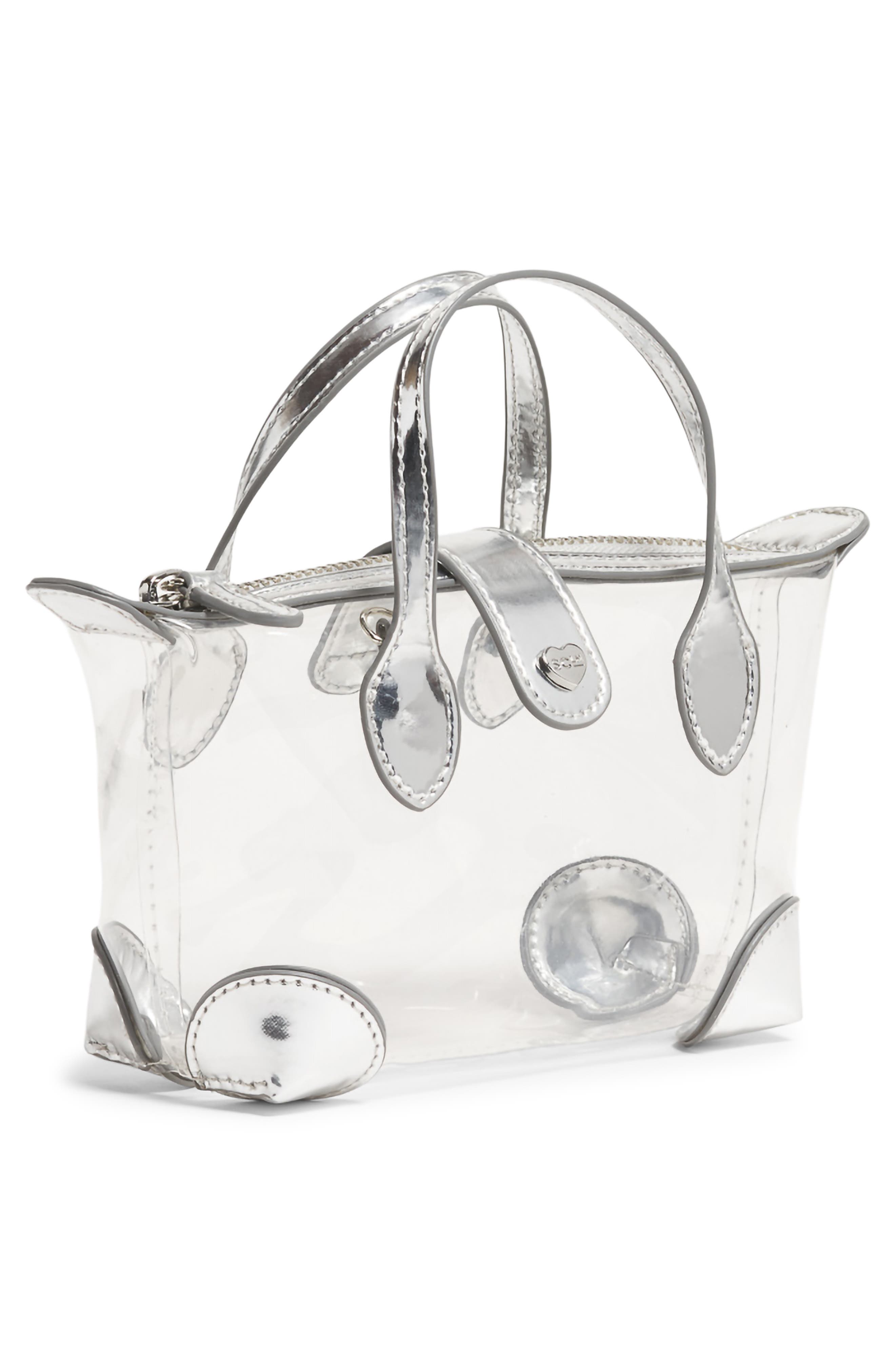 Stoney Clover Lane Clear Crossbody Bag, Alternate, color, Silver Metallic