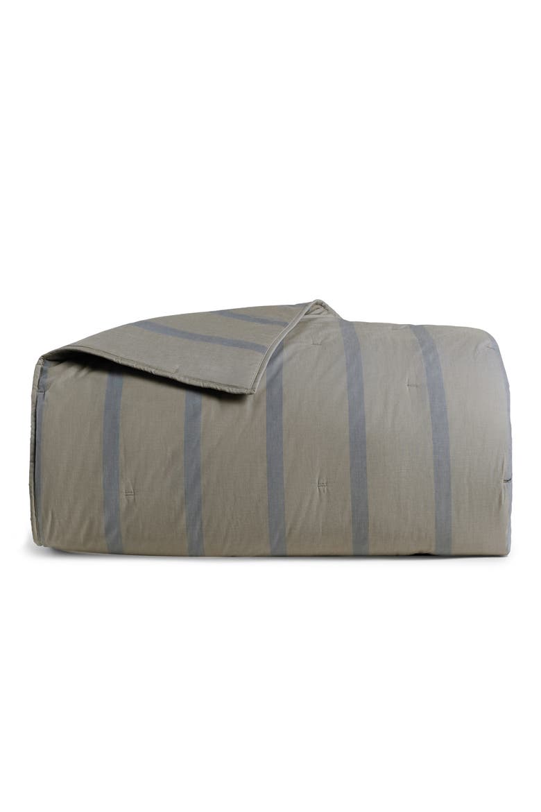 Field Stripe Comforter, Main, color, MOSS STRIPE
