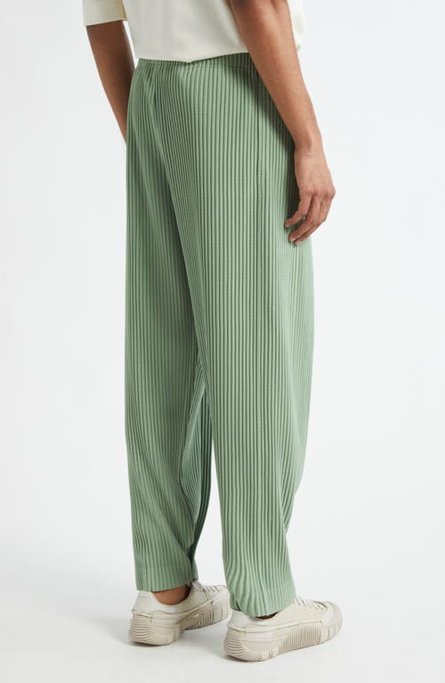 ISSEY MIYAKE HOMME PLISSÉ ISSEY MIYAKE BOTTOMS 1 PLEATED STRAIGHT LEG PANTS